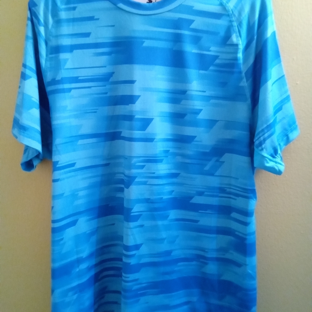 Mens 2XL dri-star STARTER Short Sleeve Tee in Vibrant Blue Atheltic Relaxed Fit